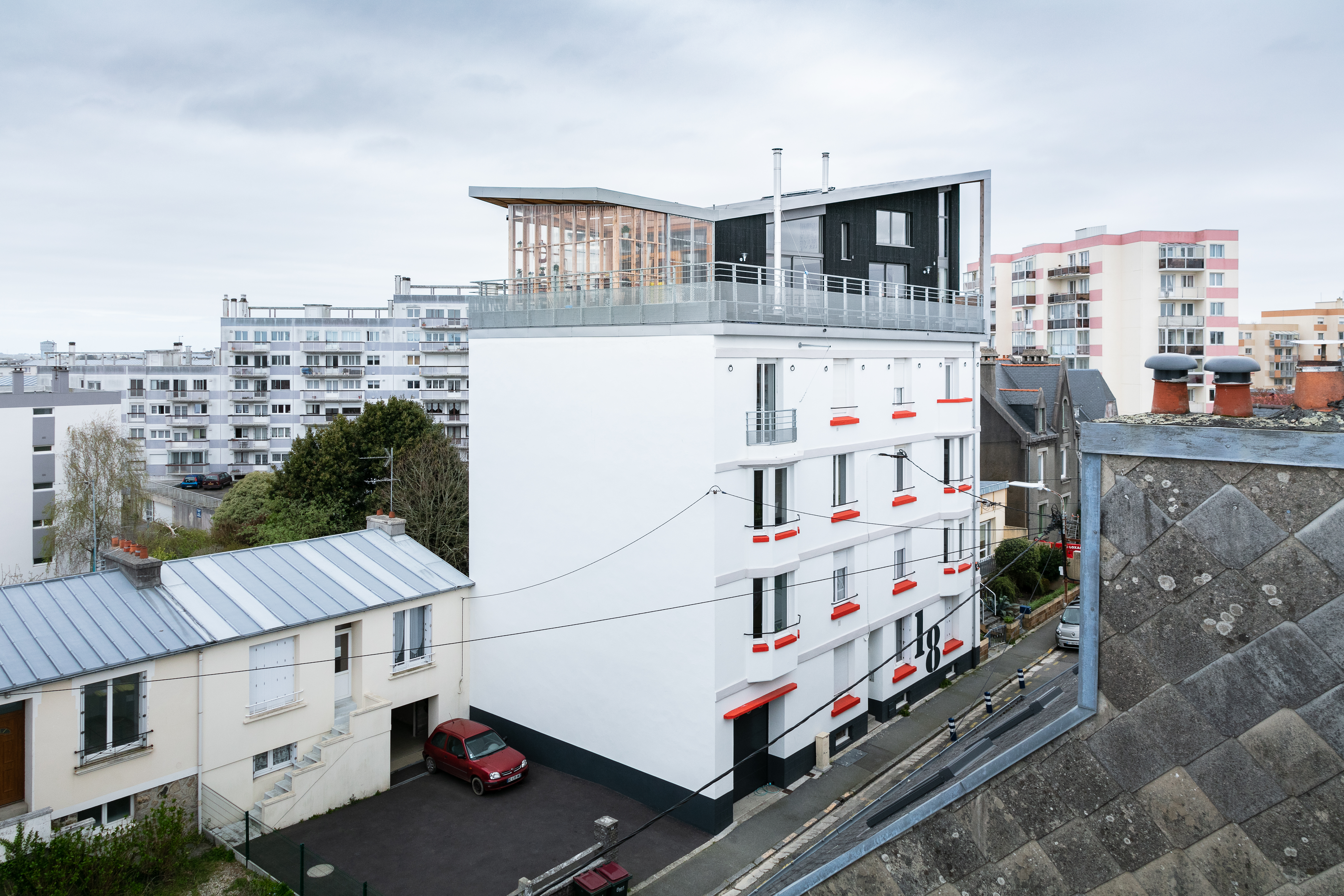 Maison sur le toit - Brest