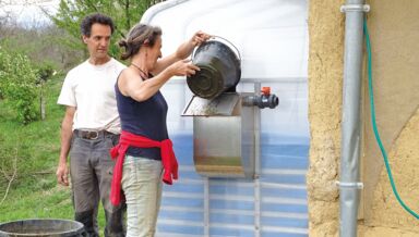 Premier essai de remplissage de biomasse par Sandrine et Pierlo