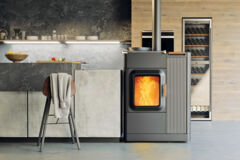 poele mixte Mo-Duo-Cook-Ambiente-dark-anthracite-Crédit Austroflamm poele mixte Mo-Duo-Cook-Ambiente-dark-anthracite-Crédit Austroflamm