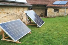 3 kits en fonctionnement - Support Bois JURA @Solar coop