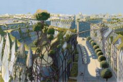 5 © Luc Schuiten - L'un des dessins de Luc Schuiten sur la Cité Végétale. 5 © Luc Schuiten - L'un des dessins de Luc Schuiten sur la Cité Végétale.