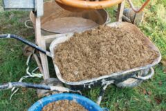 melange anas lin et terre betonniere © Six pieds sur terre melange anas lin et terre betonniere © Six pieds sur terre